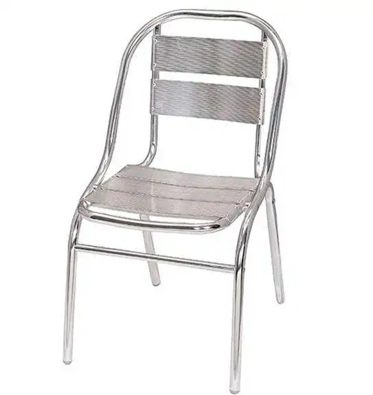 Manufacturers hot sell modern outdoor garden Double-tube Aluminum Plate backrest chair with armrest