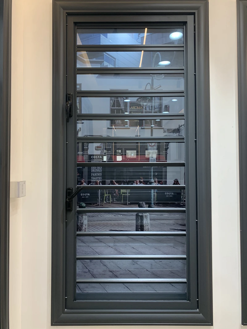 Modern Customized Windows With Built In Blinds Aluminium Glass Louver Blind Window