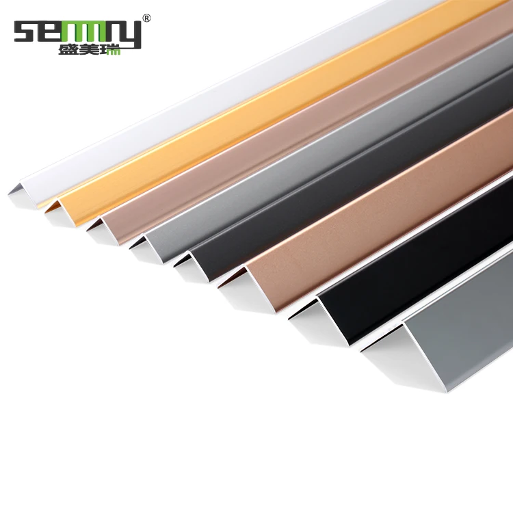 Factory wholesale price aluminum profile Material edge tile trim L-slot tile Accessories