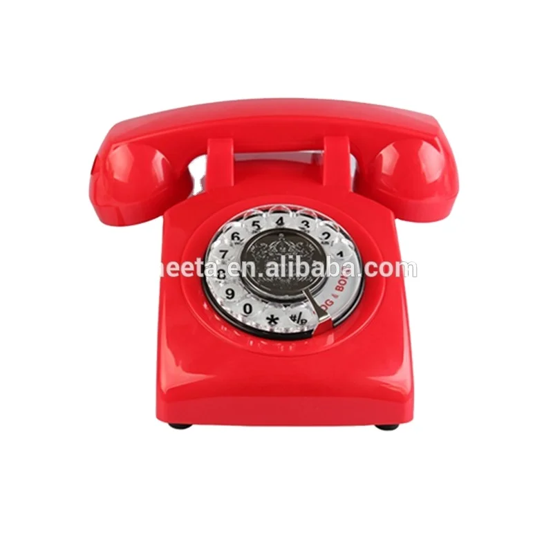 Классический 1960-х годов дизайн Поворотный Ретро поворотный циферблат колокол стол телефон