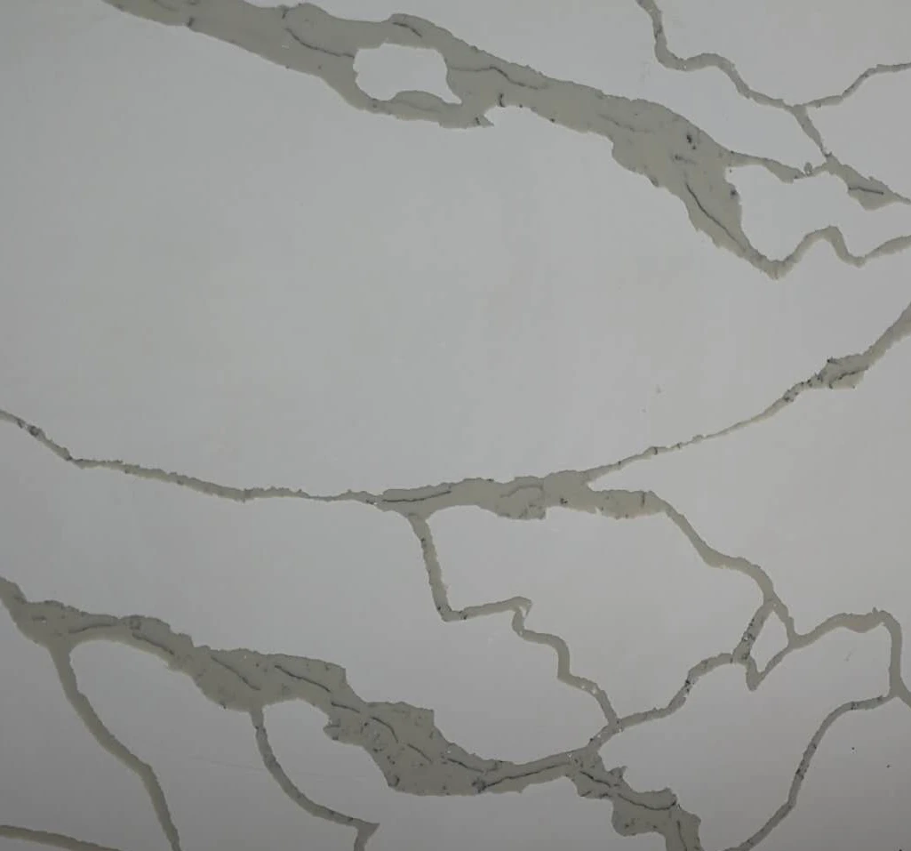 Fantastic Kitchen Countertop Material Artificial Calacatta White Quartz Slab Price