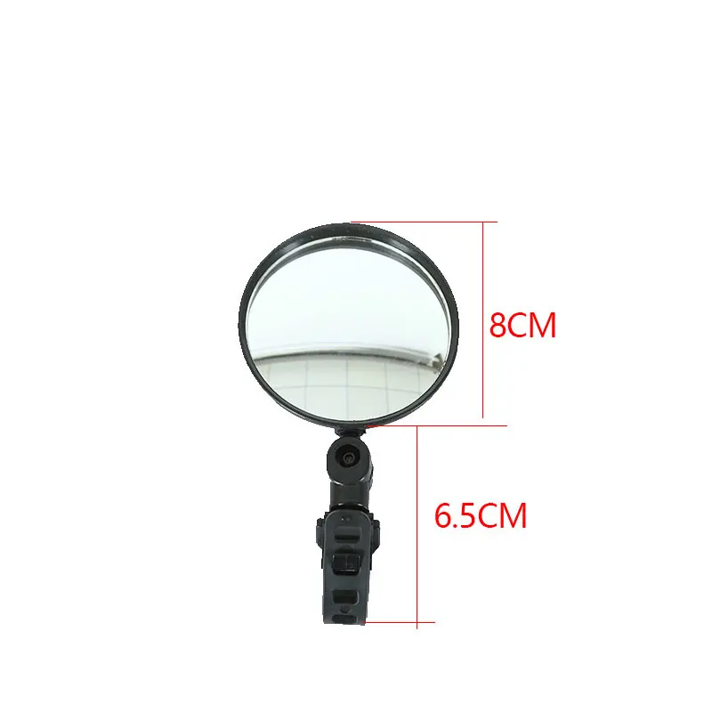 Wholesale high quality Bicycle rearview mirror wide-angle convex mirror bicycle reflector with silicone handle