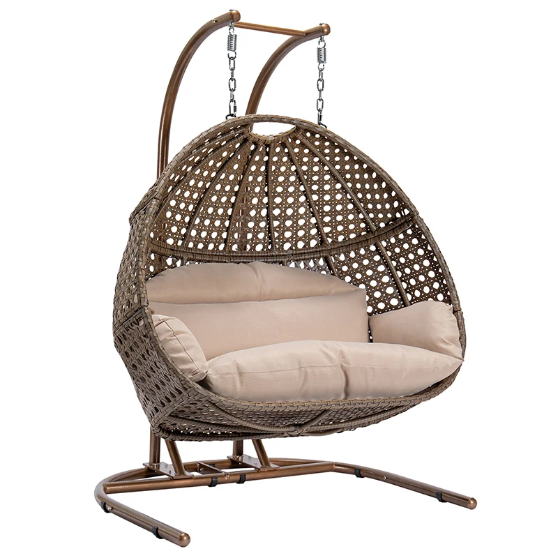 USA Free Shipping Double Swing Egg Chair Hanging for Indoor and Outdoor