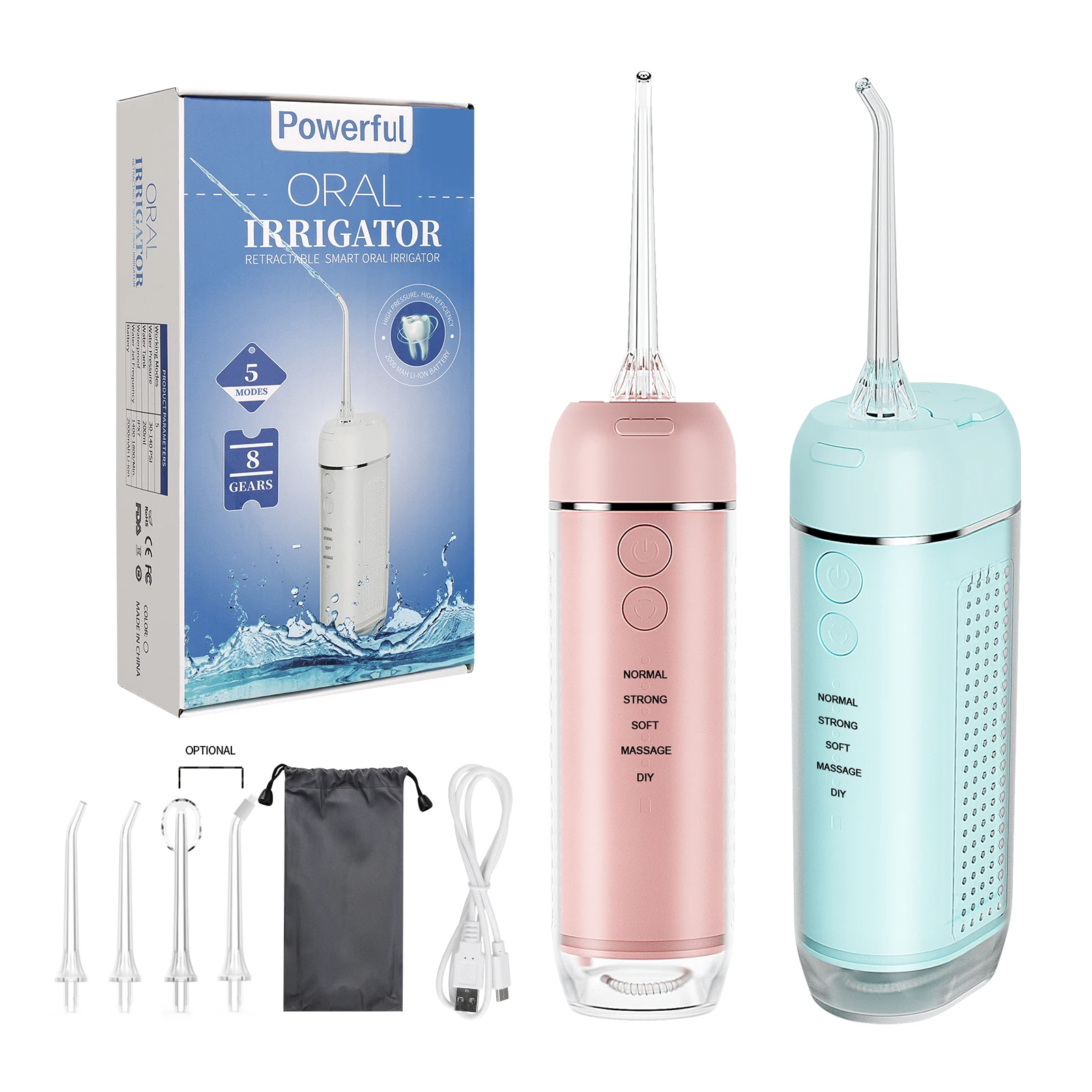 Перезаряжаемый ирригатор для полости рта