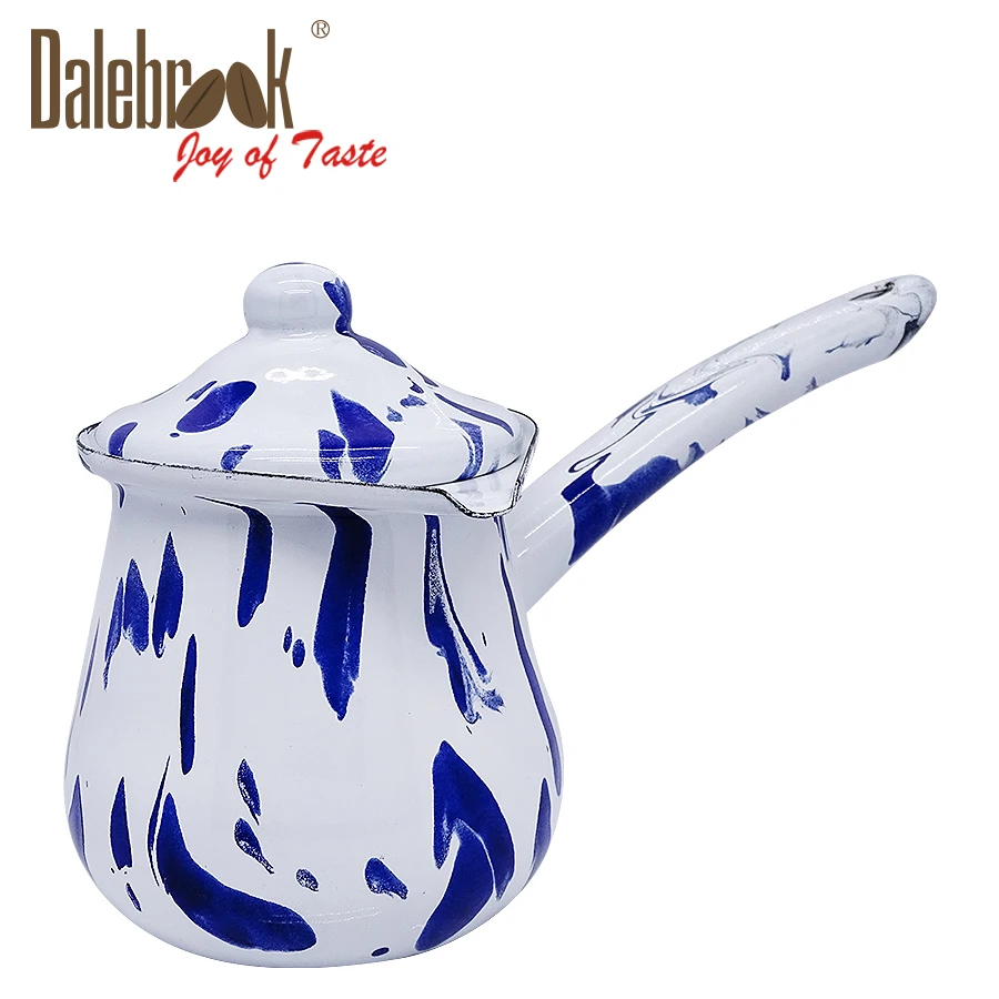 Dalebrook Turkish Arabic Greek Cezve Vintage Home Blue Designer Turkish Enamel Coffee Pot