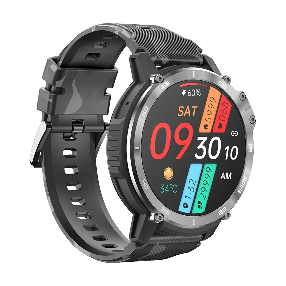 Newset C22 Round Smart Watches 1.6inch Screen 400mAh Battery Smart Bracelet Man Women Cheap Reloj Watch IP68 Waterproof