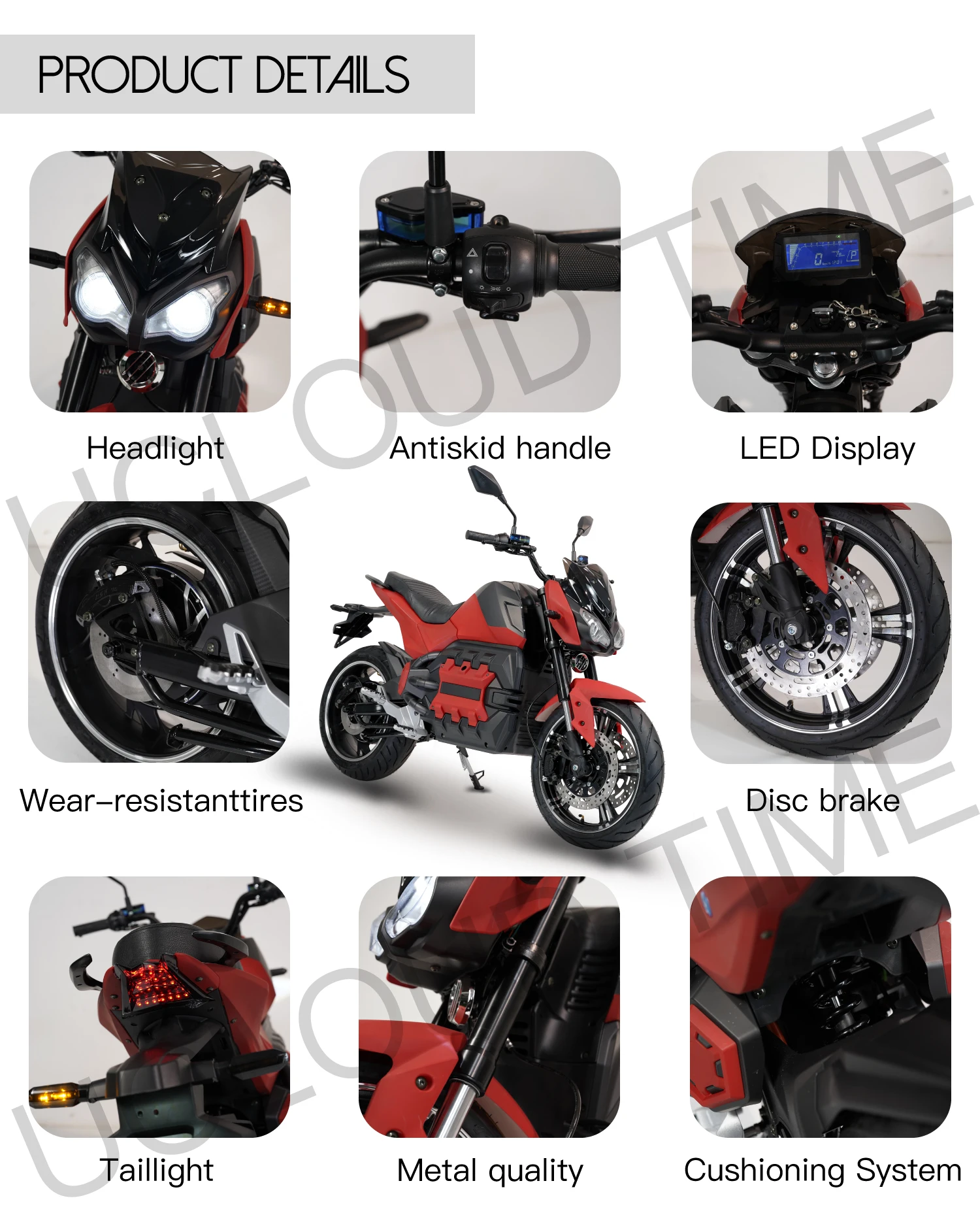 Motorcycle Electrical System Electric Motor For Motorcycle Adult 2 Wheel 105Km/h