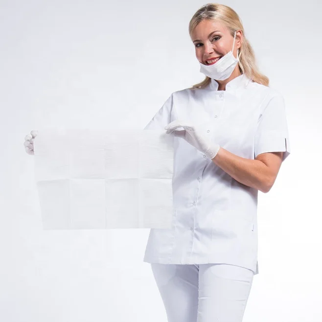 Thick Absorbent PMU Microblading Tray Tattoo Cleaning Mat Pad Super Durable Lap Cloths White 3Ply Dental Bibs for Tattoo