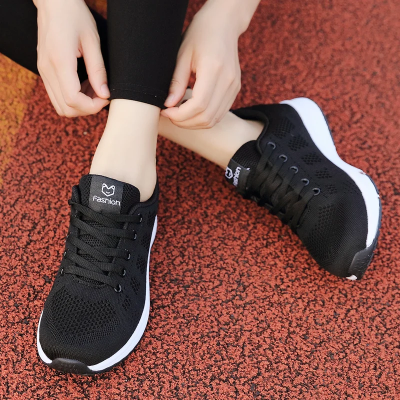 new ladies female no brand sneaker boutique shoes women sport sneakers wholesale footwear breathable soft soles