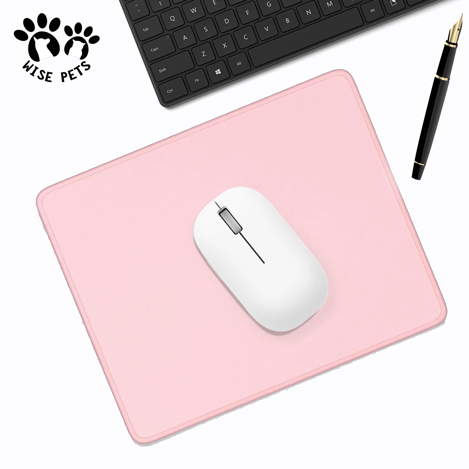 Custom Design Mouse Pads Sublimation Plain Mat Blank Black White Desk Coaster Rubber PVC Computer Mous Pad With 3D Printing Logo