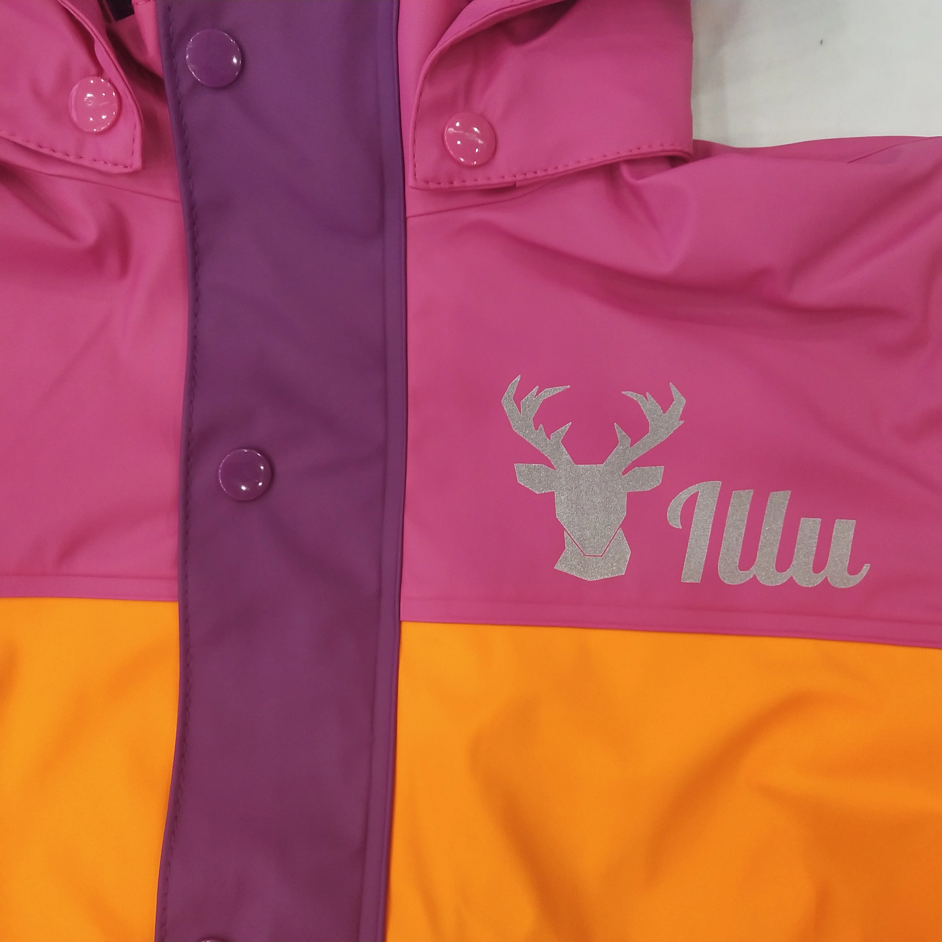 Outdoor waterproof children rainsuit full body 100% PU  clear kids rain suit