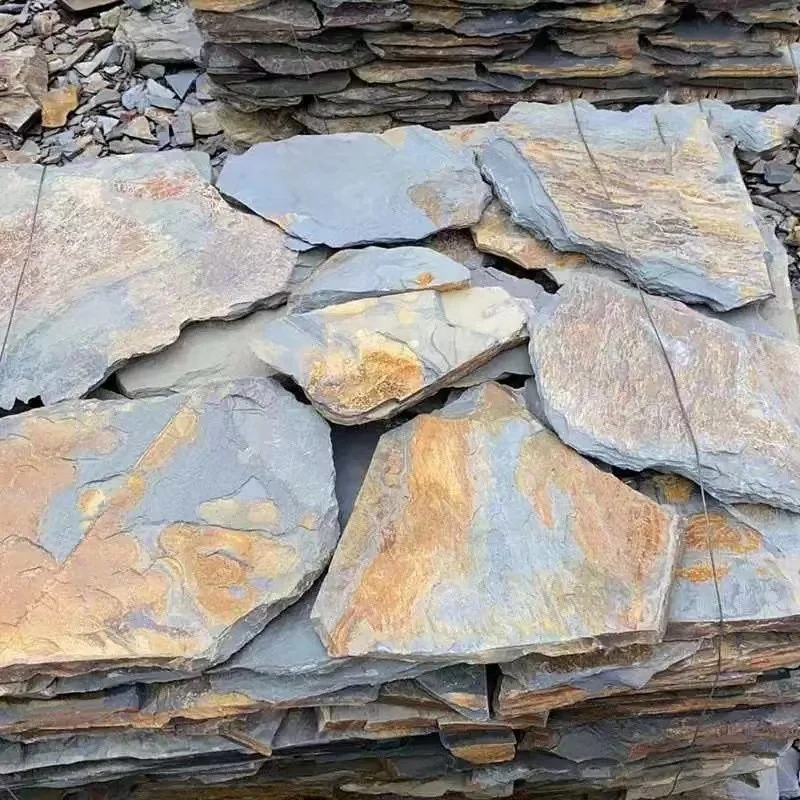 Современный стиль уличная каменная плитка для патио напольная Плиточный камень мощение на сетчатой дорожке-продажа сланцевая форма напольного покрытия
