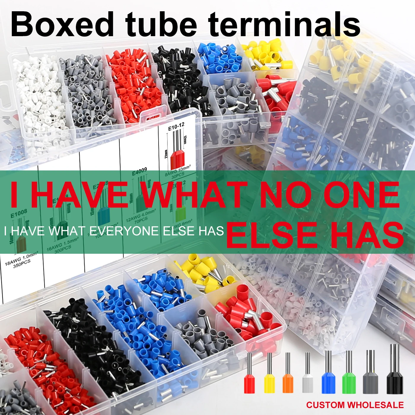 1200PCS 22-8AWG HSC8 6-4 Adjusting Tube Cable Sleeves Brass/Copper Electric Hydraulic Kit Plier Hexagonal Ferrule Crimping Tool