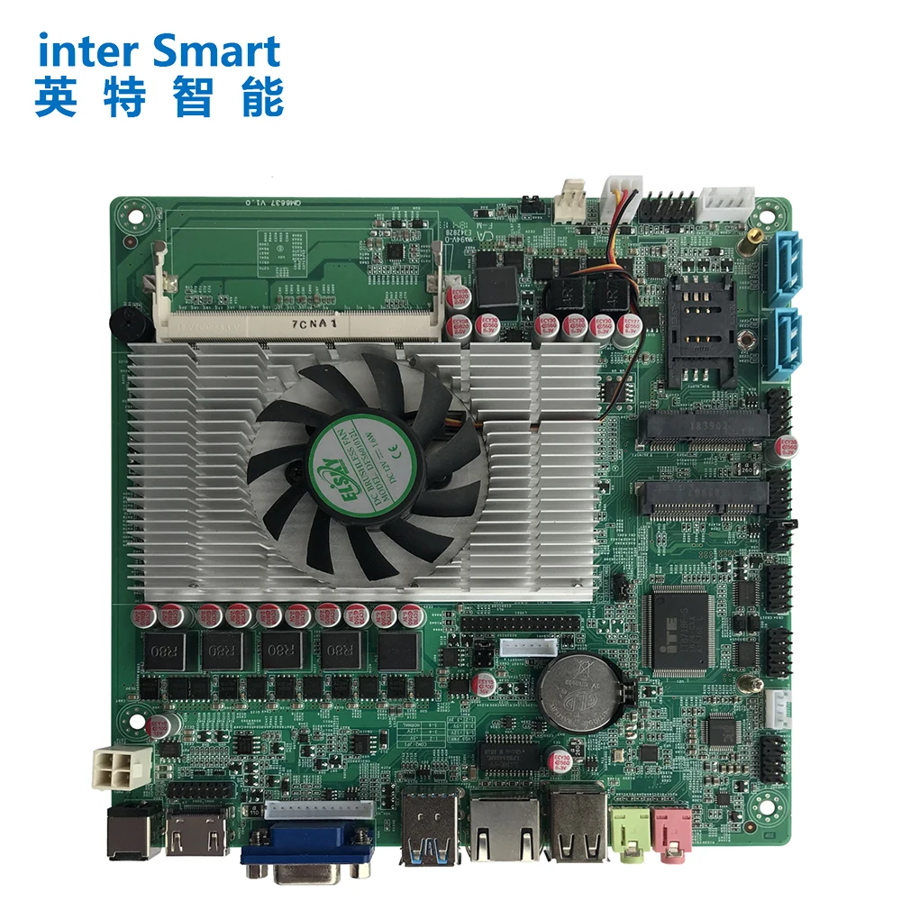 ELSKY In-tel 170*170mm Mini-itx Motherboard 3rd generation core i7 3540M processor HM77 QM77 chipset DDR3 MSATA SSD PCI-Express