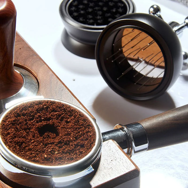 Factory Direct New Design Adjustable Steel Barista Tools Espresso Needle Distributor Coffee Tamper Ground WDT Stirrer Newer