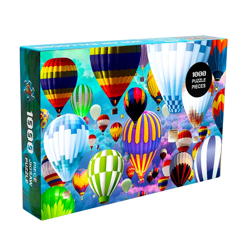 Cheap Kid Toys Cardboard Promotional Custom Puzzle Jigsaw100 200 500 1000 Piece For Joy