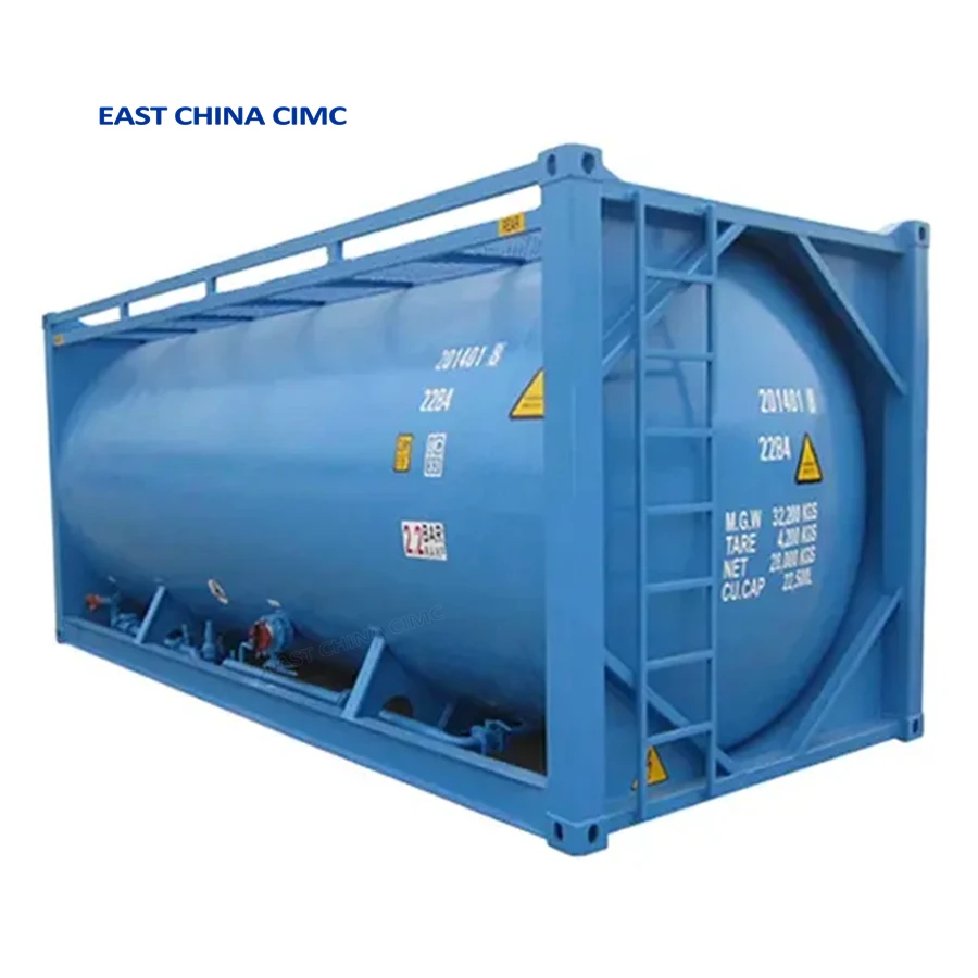 New CIMC 20ft 25tons Stainless Steel T11 Cement ISO Tank Container For Sale