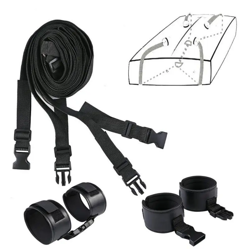 Dropshipping Bdsm Sex Toys Restraints Bondage Black Bdsm Chastity Belt Leather Bondage Handcuffs