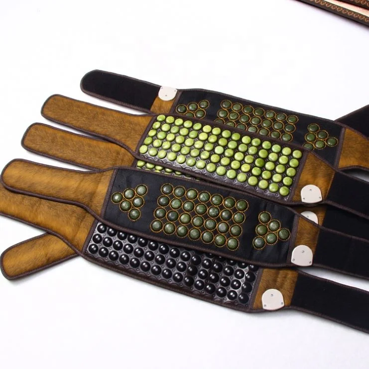 Heat Treatment Exercises Jade Stone Mat Tourmaline Slimming Amethyst Therapy Waist Belt