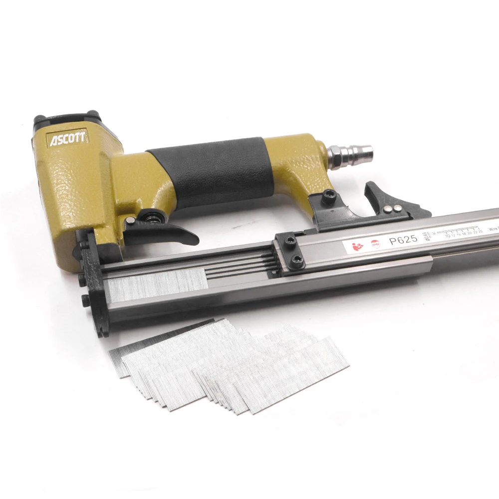 Ga.23 Air  Industrial Grade Pneumatic Nail Stapler Pneumatic Gun  Button Nail Gun Uplostary Pin Gun Factory Price for Sale