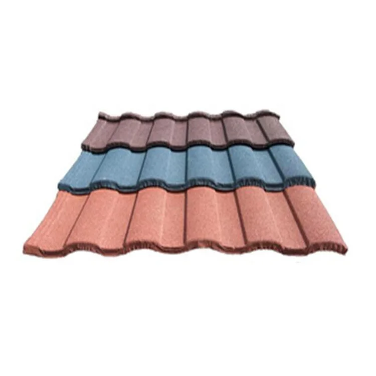 price stone coated metal roof tile colorful stone coated steel roofing tiles