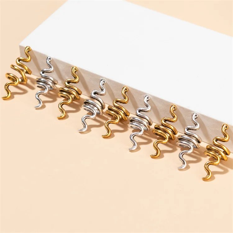 Retro hairpin national wind spiral hair coil coil spring snake hair accessories dreadlocks hair ring