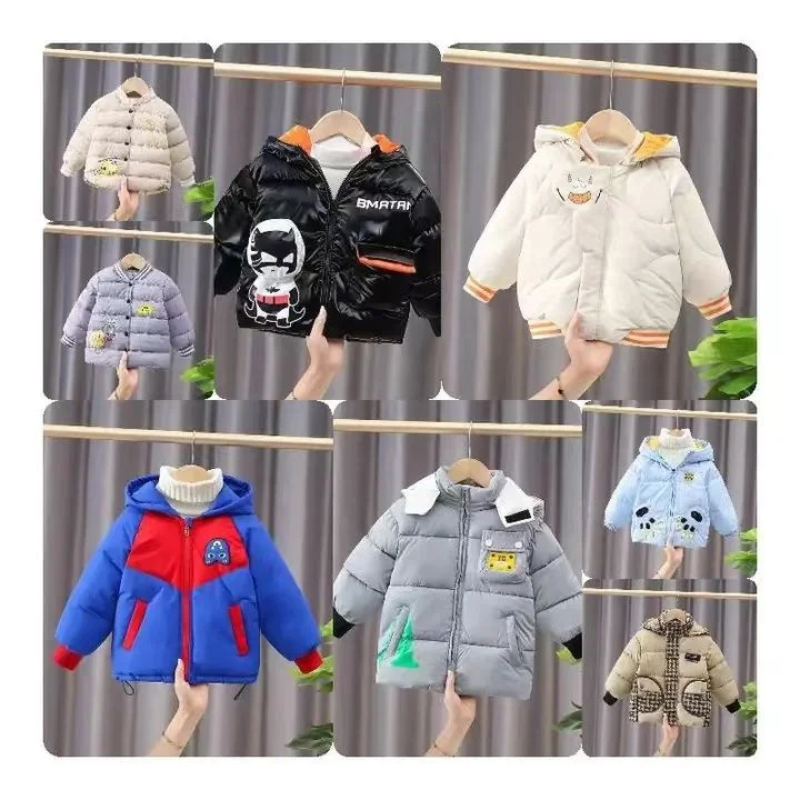 Winter Coats for Girls Hooded Waterproof Floral Printed Kids Toddler Warm Snow Jacket Children Down Jacket Cartoon Standard
