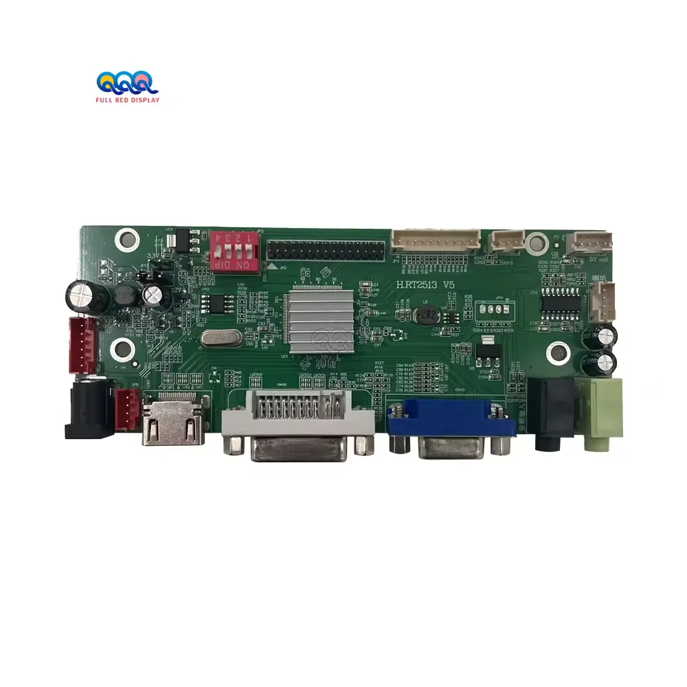 Full Red Three Interfaces  Vga  Dvihdmi Screen Driver Board Usb Driver Board Lcd Controller Universal Motherboard