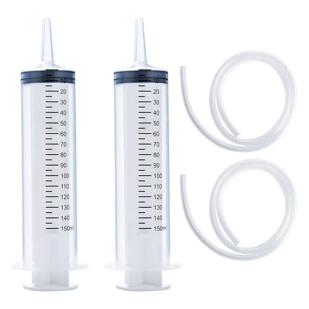 Factory stock syringe production line 150ml large syringes feeding syringe connector With catheter