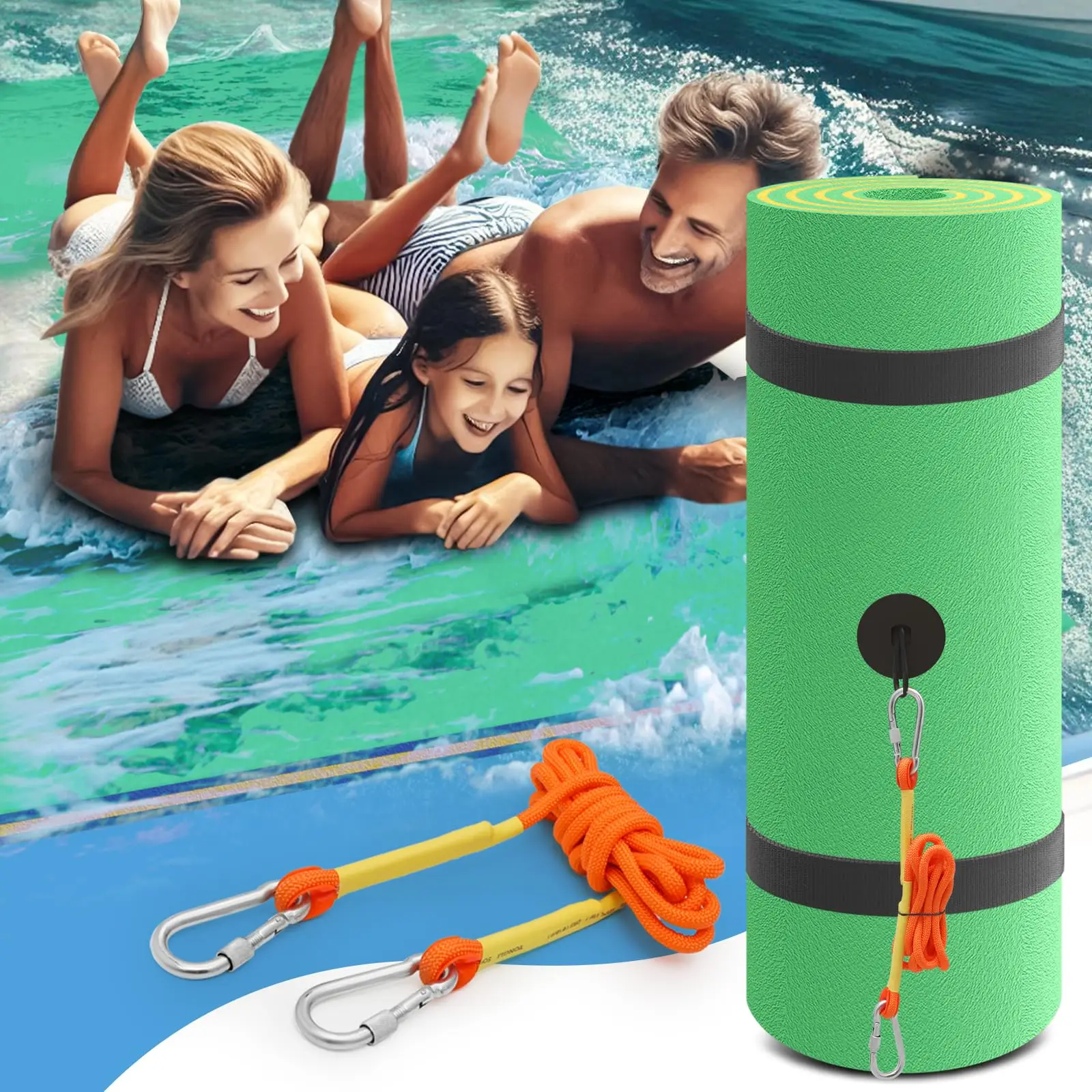 Custom XPE Foam Floating Water Mat 2/3 Layer Anti-tear Lily Pad Float Swimming Pool Mats Floating Pad for Lake