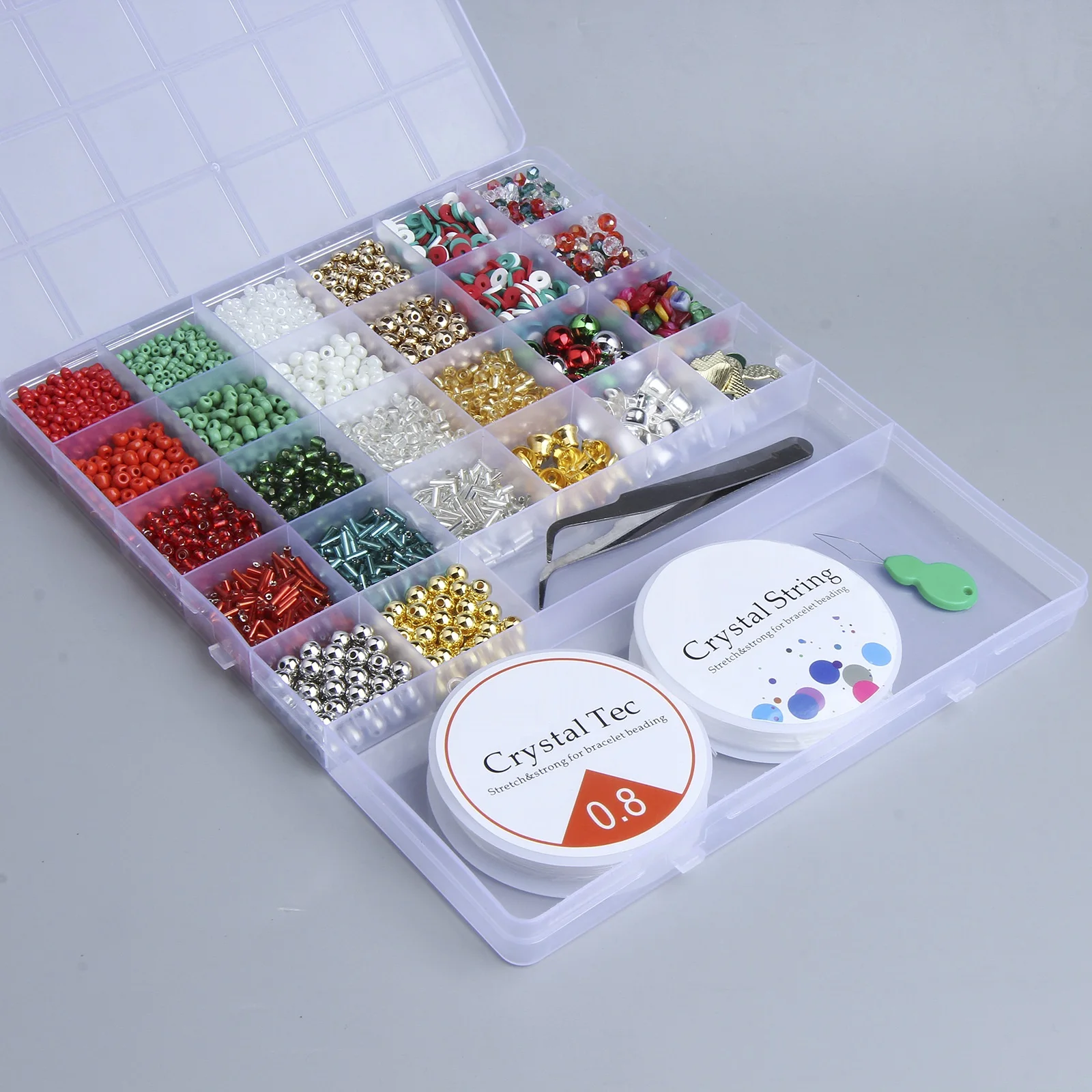 New Arrival Glass Seed Beads Acrylic Letter Beads Craft Kit Bracelet Necklace Beads for Jewelry Making Christmas DIY craft gift