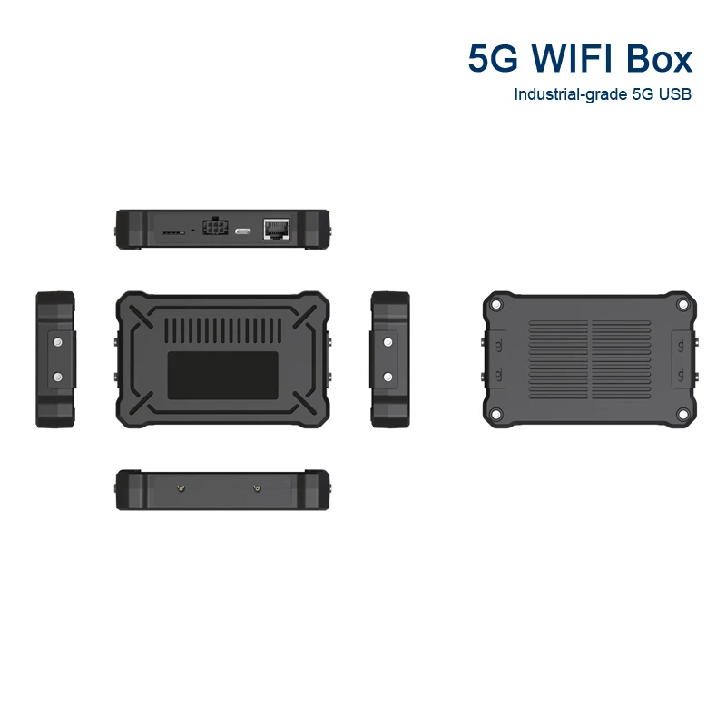 5G USB modem NR Sub6 NSA/SA/LTE/WCDMA with WIF6 11ac&11ax 1800Mbps 2.5GE port RS232 RS485 6Pin port Optional
