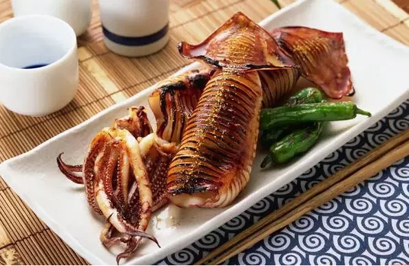 
Canned squid with soy sauce 