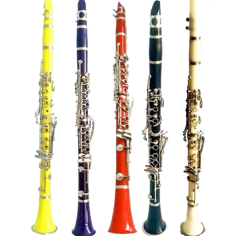 Manufacturers wholesale silver-plated ABS17 key Bb colorful clarinet stand