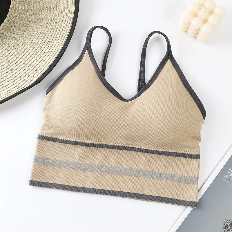 Горячая Распродажа дамский жилет бесшовный бюстгальтер обернутый грудь самая популярная девушка u задняя Грудь Спортивный глубокий v-образный Вырез Топ