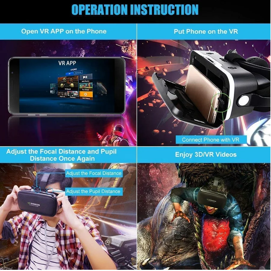  Оригинальная стандартная версия и гарнитуры 3D очки виртуальной реальности VR наушники шлемы дополнительный
