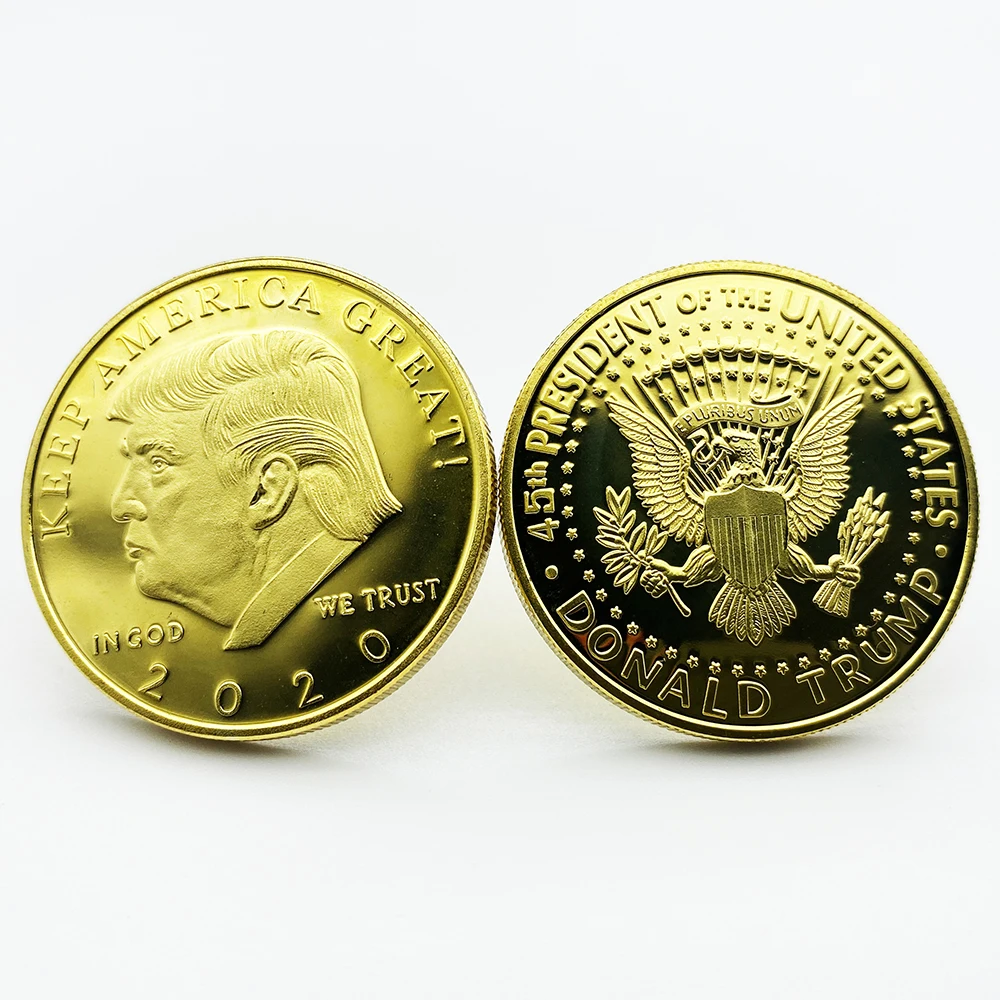  Изготовленный На Заказ 2019 2020 Новый american eagle цвета: золотистый серебристый Дональд Трамп