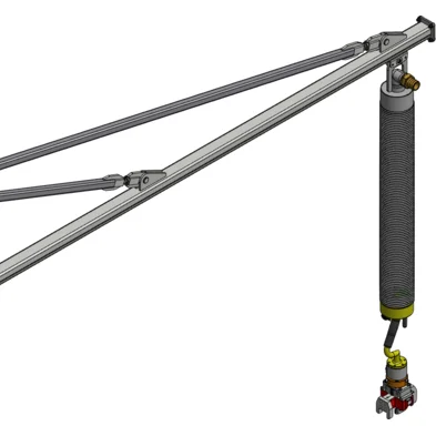 wall mounted jib crane lifting arm air balancer vacuum lifter sack bag suction