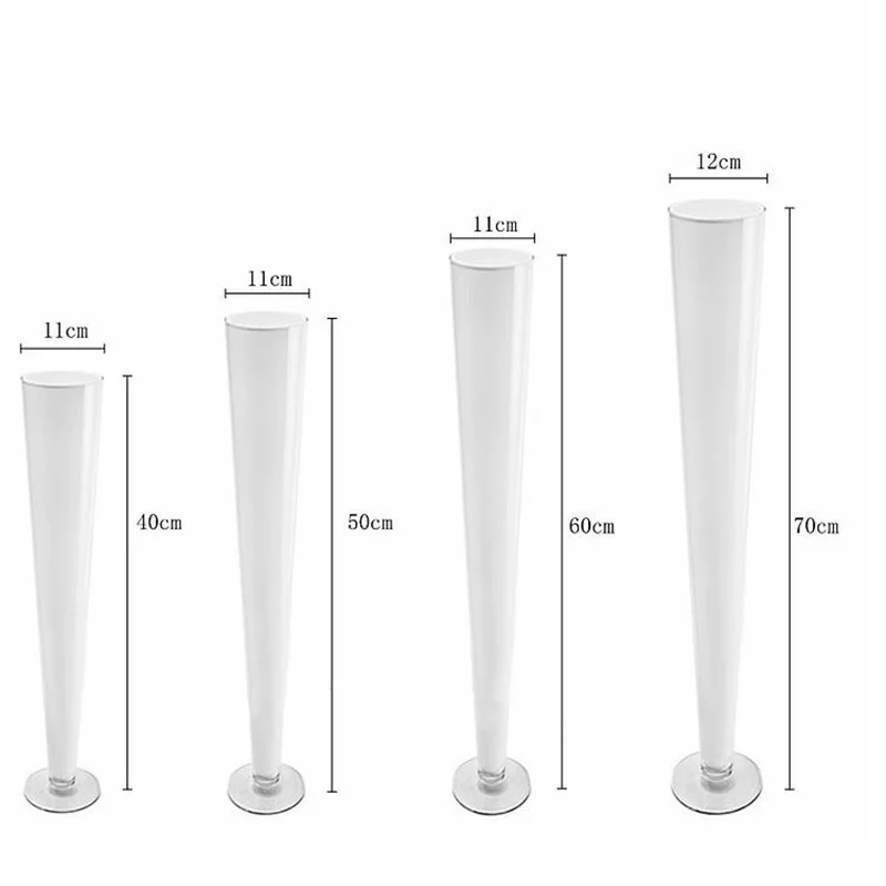 wedding home decor accessories large floor glass vase V-shaped Goblet Table Flowers Road Runner Vase