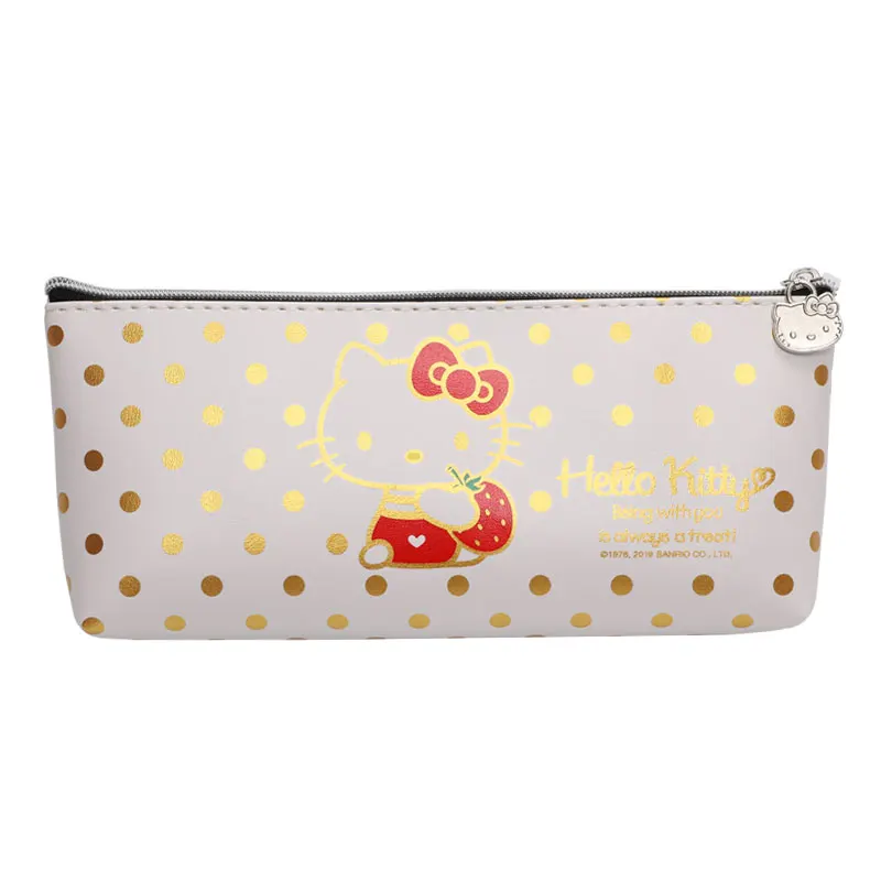 TOPSTHINK Girls hello kitty cosmetic multi function special zipper buckle cute makeup bag pencil pouch