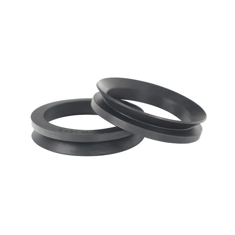 FKM NBR Rubber V-Ring Water Seal Hydraulic Cylinder Durable VA VS VL Rotary Shaft Seal For Industrial BLACK OR BROWN COLOR