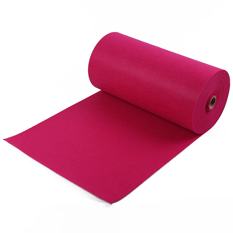 The factory directly supplies 2mm color polyester knitted non-woven fabric and wholesale 1m wide high-quality felt cloth