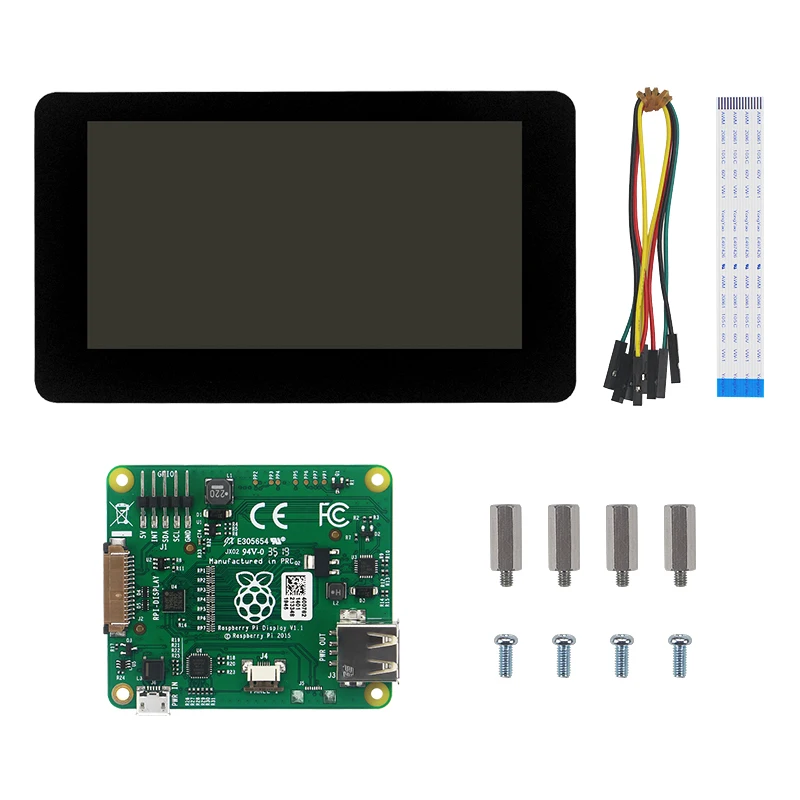 Original Raspberry Pi Official 7 inch Touchscreen Display 800x480 HD 24-bit Color LCD DSI Connect for raspberry pi 4B/3B+/Zero