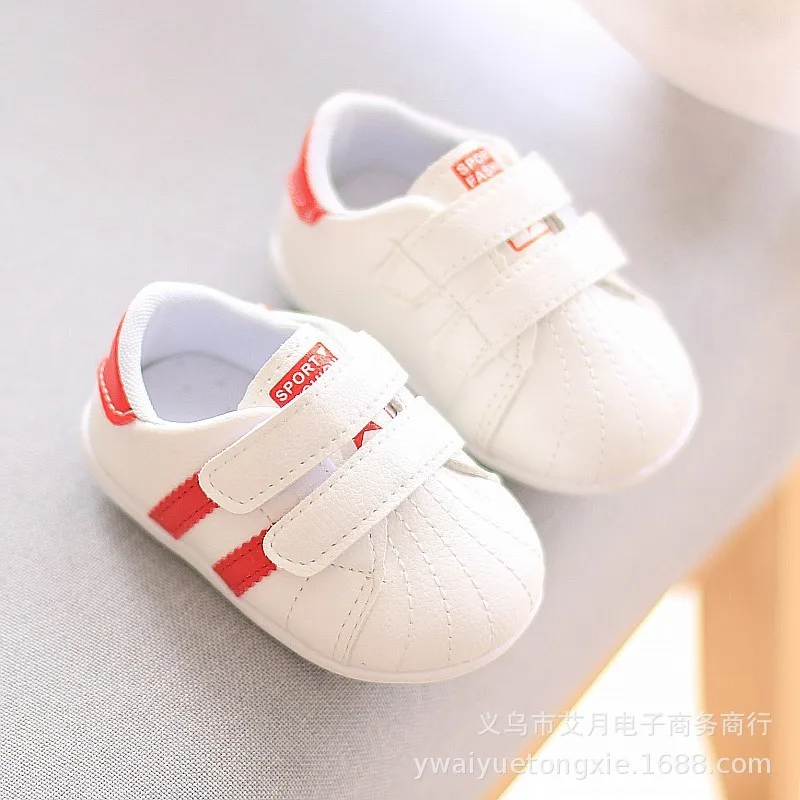 Fashion Toddler Baby Soft Sole Prewalker Sneakers Baby Boys Girls Anti-Slippery Shoes Outdoor Casual Comfortable Sports Shoe
