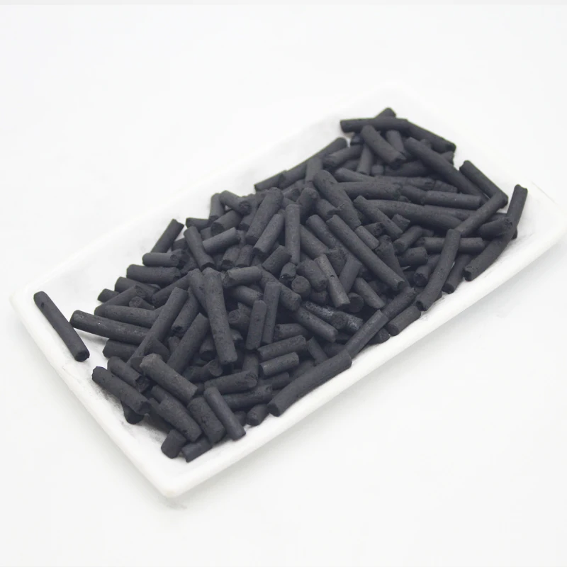 Columnar Activated Carbon Low Coconut Shell Granular Charcoal Pellets