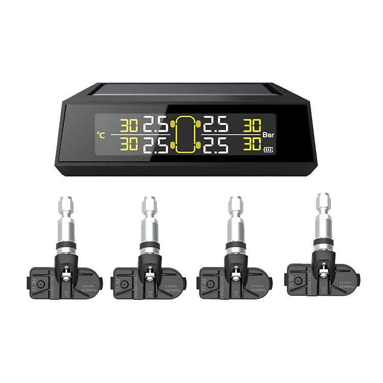 Tpms Tire Pressure Tester Monitor Lcd Display Car Security Alarm Tyre Pressure Monitoring System