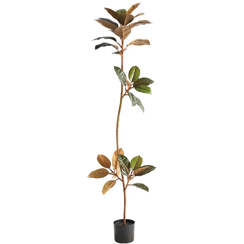 Artificial bonsai plant fake tree Rubber tree plantas  artificial plants and flowers