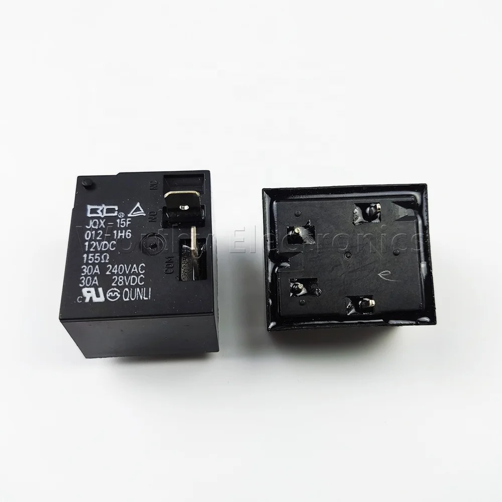 Электрические компоненты реле мощности и избыточному току 12VDC 30A DIP 4Pin JQX-15F/012-1H6 для кондиционирования воздуха водный нагреватель