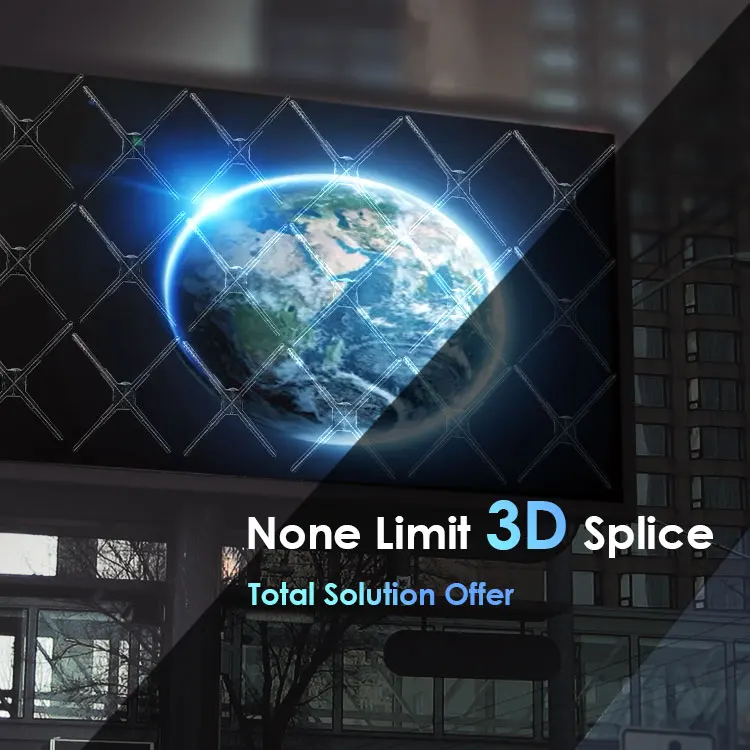 3D Hologram Custom 3*3 Advertising Display Splicing Wall Led Hologram Fan Holographic Fans Wifi 3D Hologram Projector