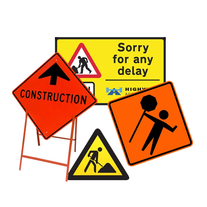 Road Construction Safety Warning Signs Frame Road Closed Work Ahead Zone Signs Roadway Safety Roadside Signs